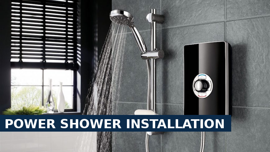 Power shower installation Camberwell